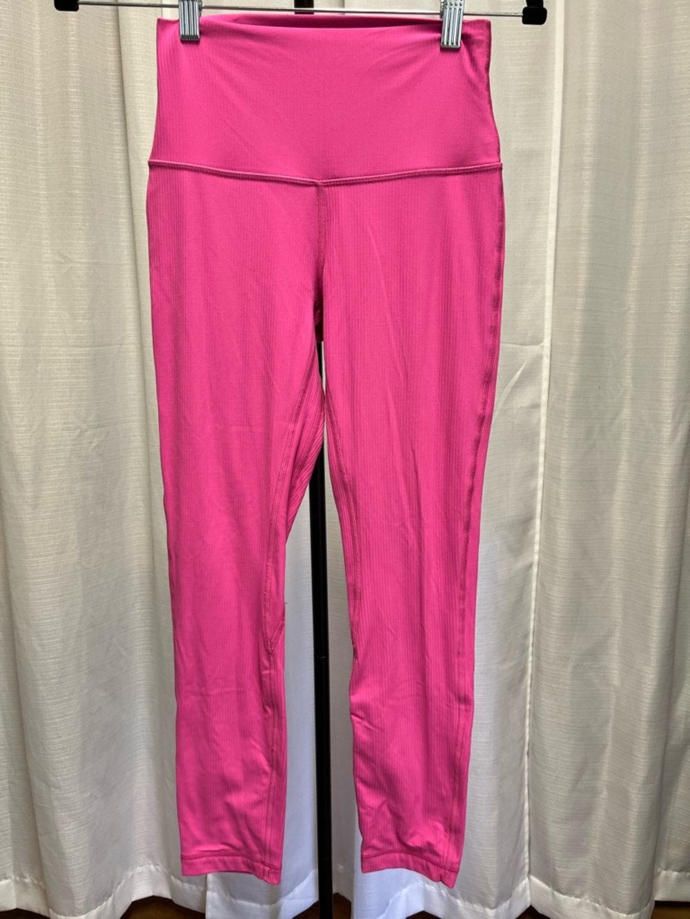Lululemon Align Ribbed High-Rise Pant 25" Sonic Pink | size 4 - Picture 2 of 10